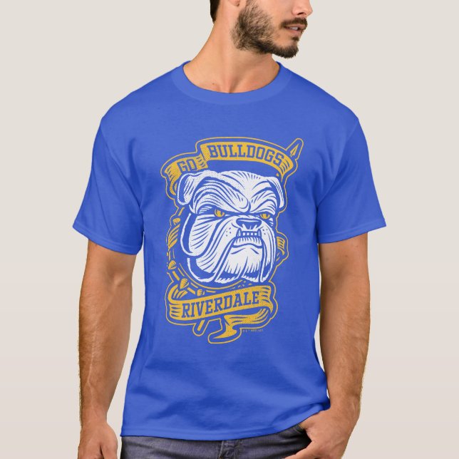 Camiseta Ir Bulldoges - Banner de la mascota Riverdale (Anverso)