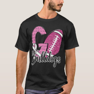 Camiseta Ir Bulldoges Escuela Deportes Ventilador Espíritu 