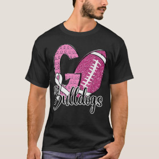 Camiseta Ir Bulldoges Escuela Deportes Ventilador Espíritu 