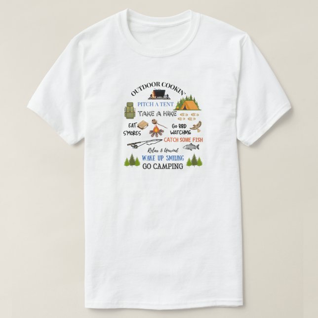 Camiseta Ir Camping T-Shirt (Diseño del anverso)