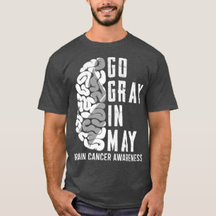 Camiseta Ir Cinta Gris En Mayo Concienciación Sobre El Tumo