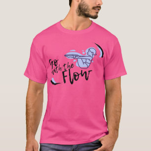 Camiseta Ir Con El Ejercicio De Gimnasio Fluido De Yoga Pil