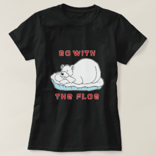 Camiseta Ir con el oso polar flotante