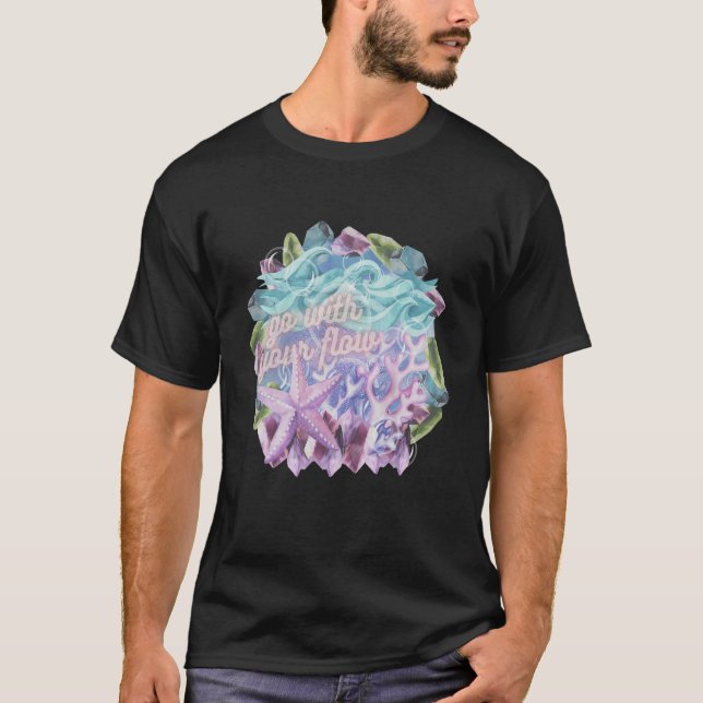 Camiseta Ir con su flujo (Anverso)