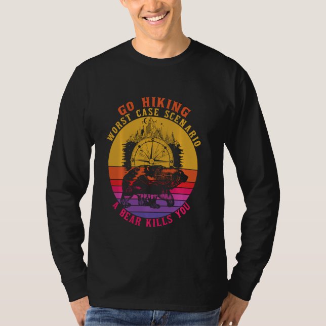 Camiseta Ir de excursión al peor Funda Escenario Funny Bear (Anverso)