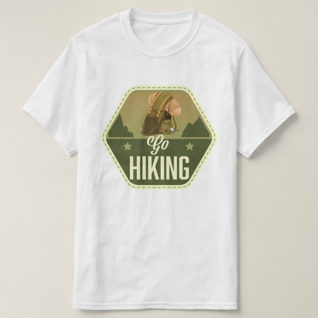 Camiseta Ir de excursión Parche (Diseño del anverso)