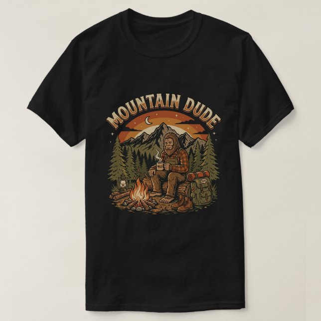 Camiseta Ir de excursión / Relajar a Pie Grande Aventura al (Diseño del anverso)