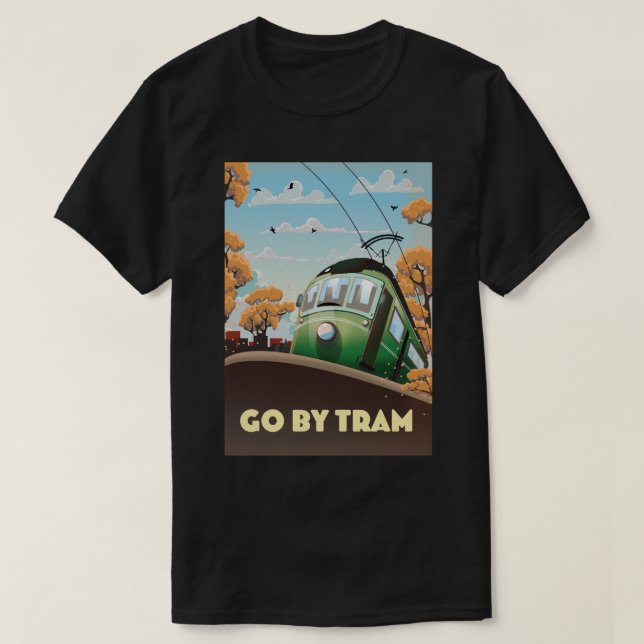 Camiseta Ir en tranvía (Diseño del anverso)