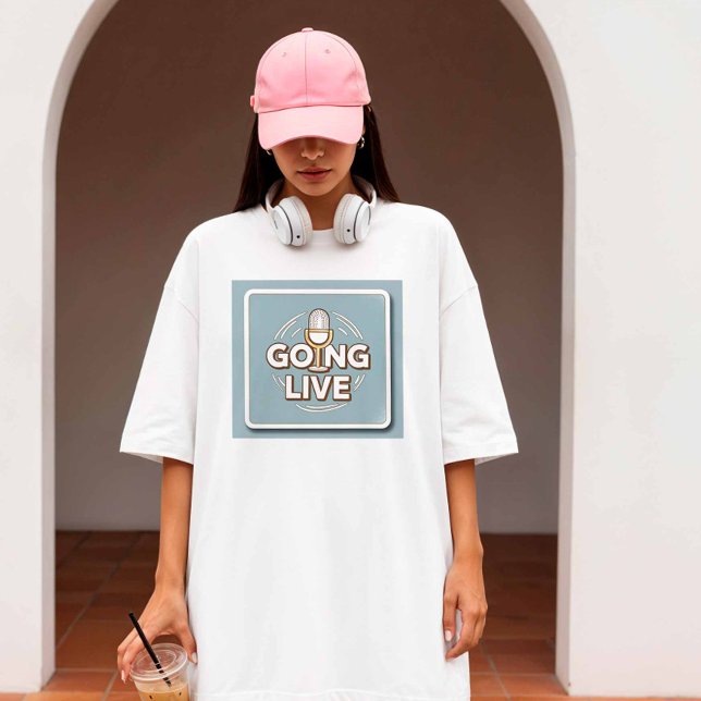 Camiseta Ir en vivo - Creador de contenido (Subido por el creador)
