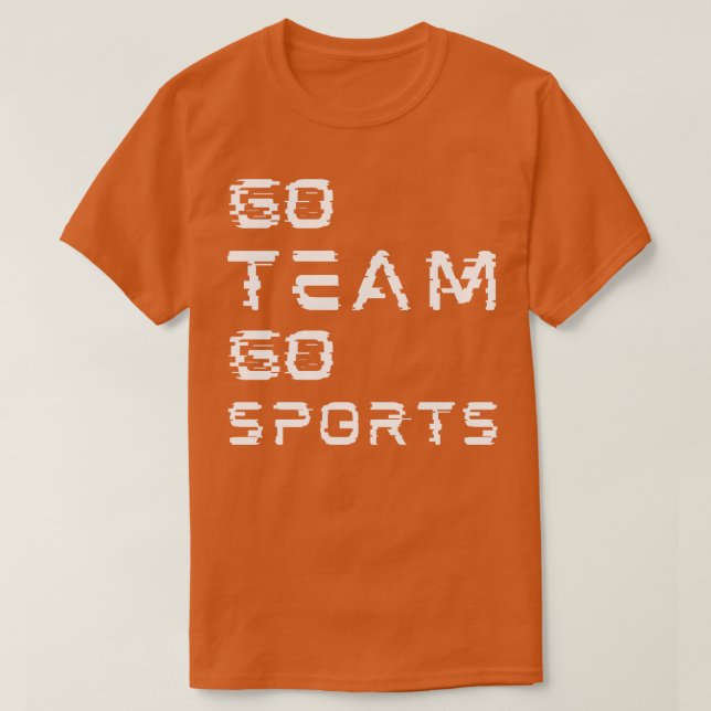 Camiseta ir equipo a hacer deporte (Diseño del anverso)