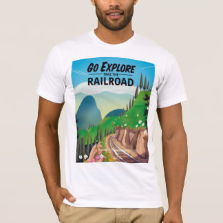 Camiseta Ir Explorar tomar el ferrocarril