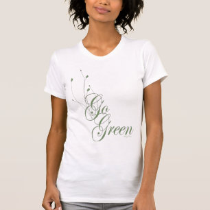 Camiseta Ir Floral verde