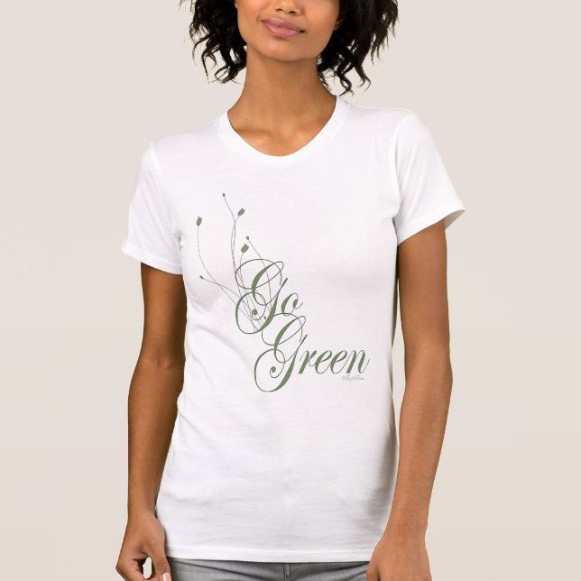 Camiseta Ir Floral verde (Anverso)