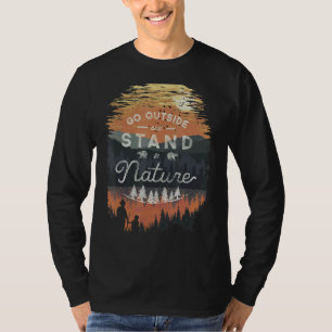 Camiseta Ir Fuera de Adventure Senderismo Camping Viajes al