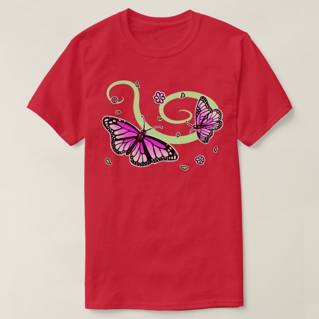 Camiseta Ir Mariposa (Diseño del anverso)