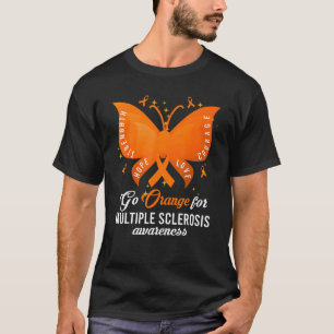 Camiseta Ir Naranja Conciencia sobre esclerosis múltiple Ms