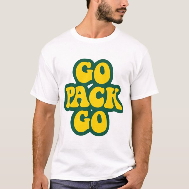 Camiseta Ir Pack Ir arte digital amarillo y verde para el G (Anverso)