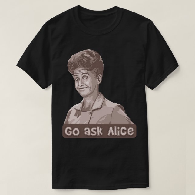 Camiseta Ir Preguntar a Alice (Diseño del anverso)