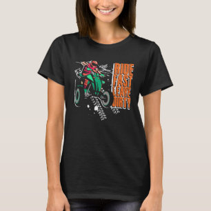 Camiseta Ir Rápido Salir Sucio Motocross Offroad ATV Quad R