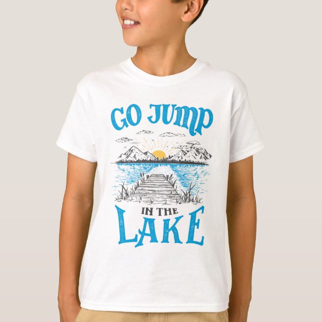 Camiseta Ir Saltar En El Lago (Anverso)