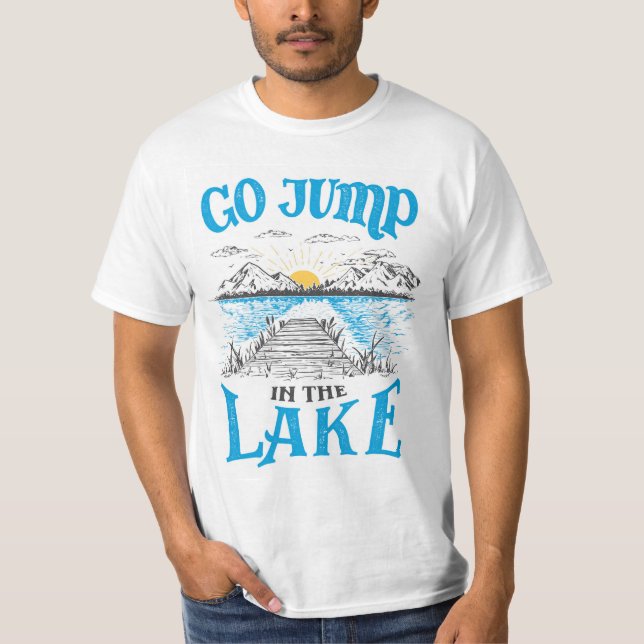 Camiseta Ir Saltar En El Lago (Anverso)