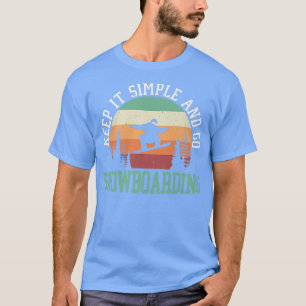 Camiseta Ir Snowboarding Snowboard Snowboard Snowboard Wint