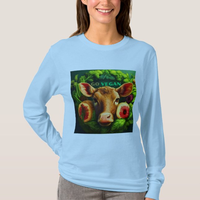Camiseta Ir Vegan Salvar Animales (Anverso)