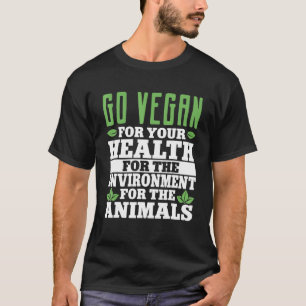 Camiseta Ir Vegetariano Vegetariano Basado en Salud Anti-Ca