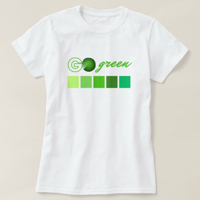 Camiseta Ir Verde (Diseño del anverso)