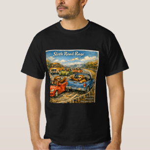Camiseta Ira en la carretera de los perezosos – Acuarela de
