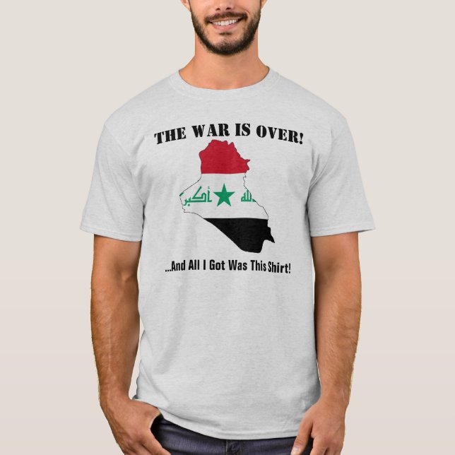 Camiseta IRAK: La guerra terminó (Anverso)