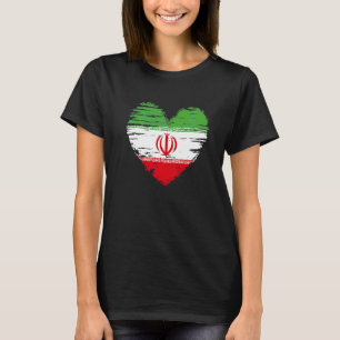 Camiseta Irán: Bandera iraní del Corazón Orgullo Iraní