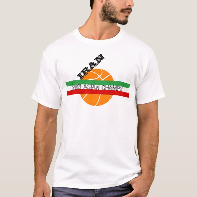 Camiseta IRÁN Cams de Baloncesto Asiáticos 2013 (Anverso)