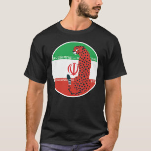 Camiseta Irán Cheetah Bandera Nacional Animal