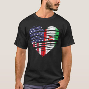 Camiseta Irán Estados Unidos cultivó corazón y EE. UU. Patr