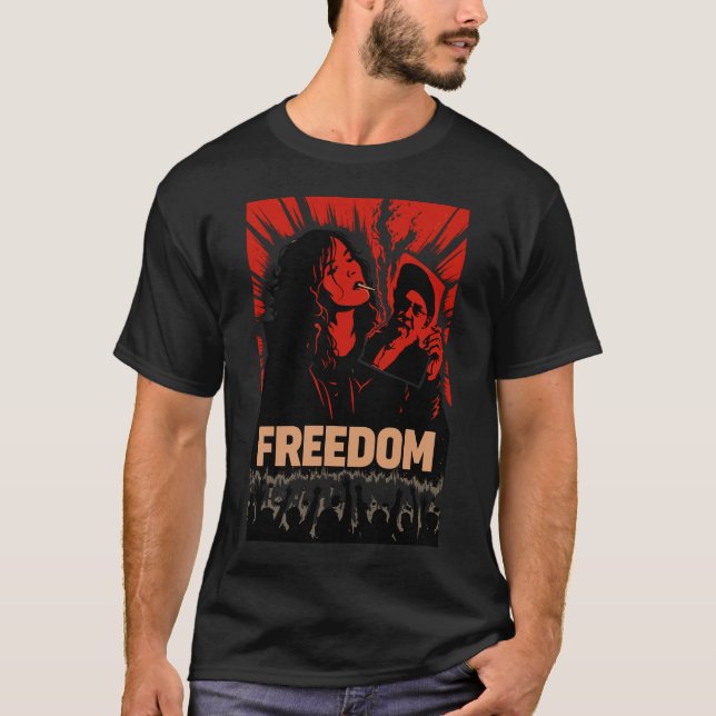 Camiseta IRAN FREEDOM Revolution of IRAN 2026 (Anverso)