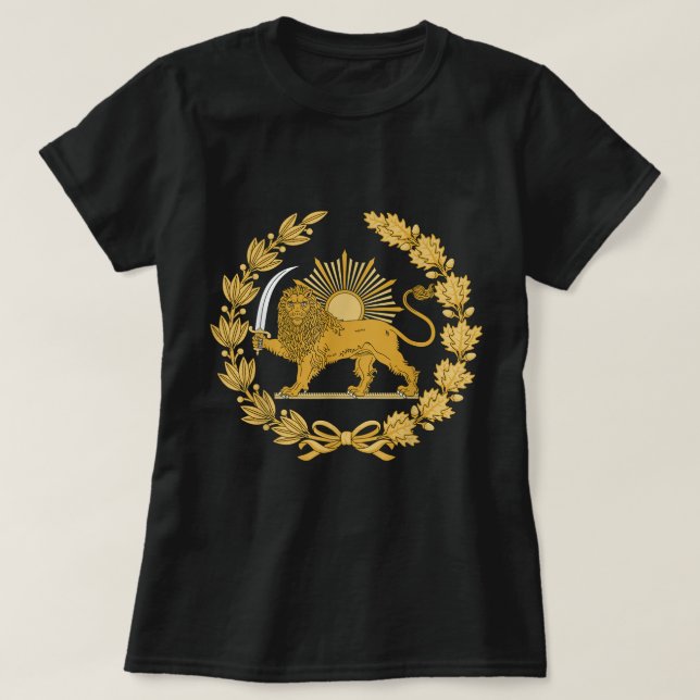 Camiseta Irán Leon Sun Achaemenid Imperio Safávida Dinastía (Diseño del anverso)