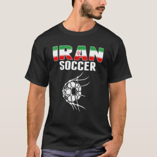 Camiseta Irán: Pelota De Fútbol En La Noche De Fútbol Iraní