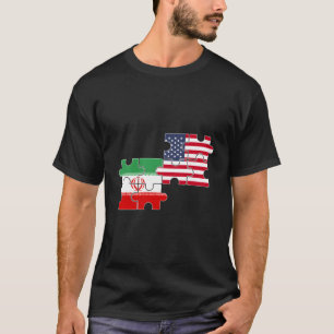 Camiseta Irán Usa La Bandera Estadounidense Iraní