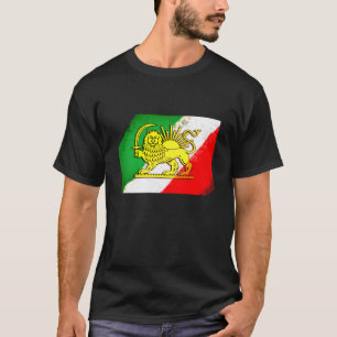 Camiseta Irán vintage, bandera persa con león, Shah de Irán
