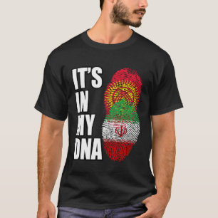 Camiseta Irán Y Kirguistán Mezclan Bandera Del Patrimonio D