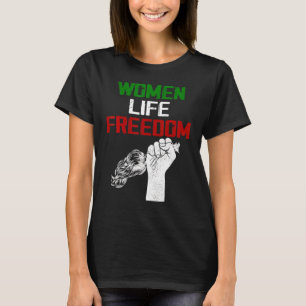 Camiseta Irán Zan Zendegi Azadi Mujer Persa Libertad de Vid