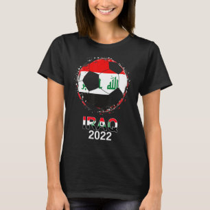 Camiseta Iraq Flag 2022 Supporter Equipo iraquí de fútbol