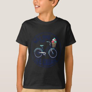 Camiseta Iré en Bicicleta por Helado Monada Bicicleta Clási