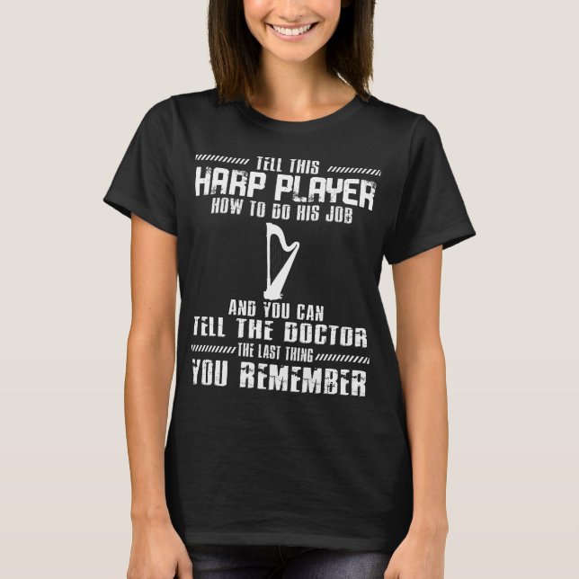 Camiseta Irel, músico Harp Irish Music Instruments (Anverso)