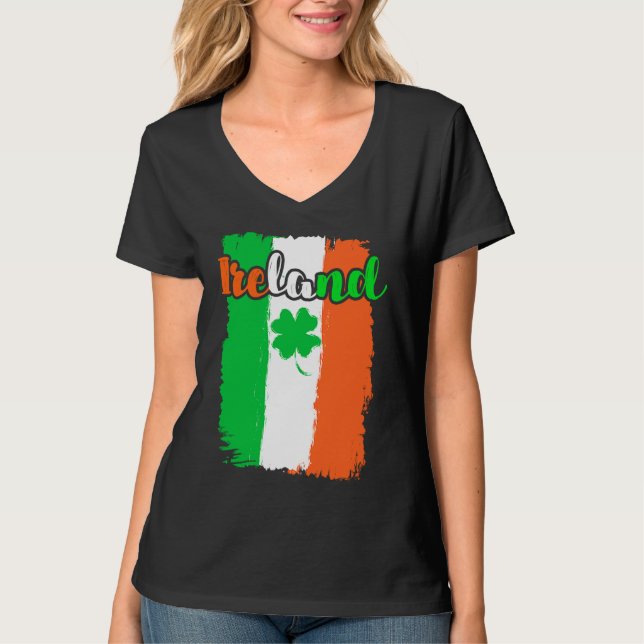 Camiseta Ireland shamrock St Patrick's Day  1 (Anverso)