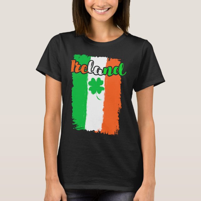 Camiseta Ireland shamrock St Patrick's Day  1 (Anverso)