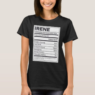 Camiseta Irene Nutrition Information Problement Soluting Ha