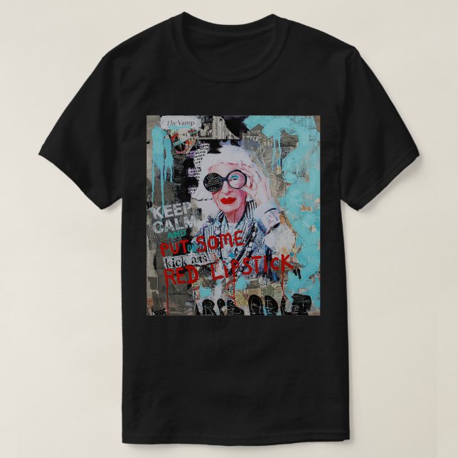 Camiseta Iris Apfel (Diseño del anverso)