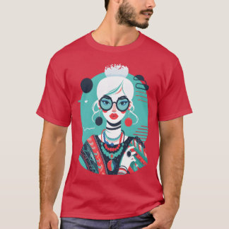 Camiseta Iris Apfel with Jewelry Iconic Accessories retro
